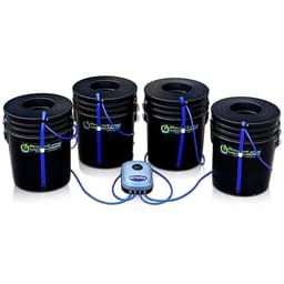PowerGrow Systems DWC Hydroponic Bubbler Bucket Kit (4×5 Gal)