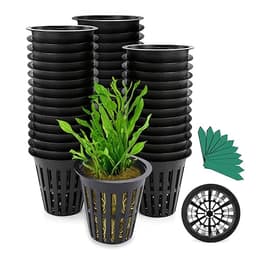 GROWNEER 50-Pack 2-Inch Slotted Mesh Net Pots